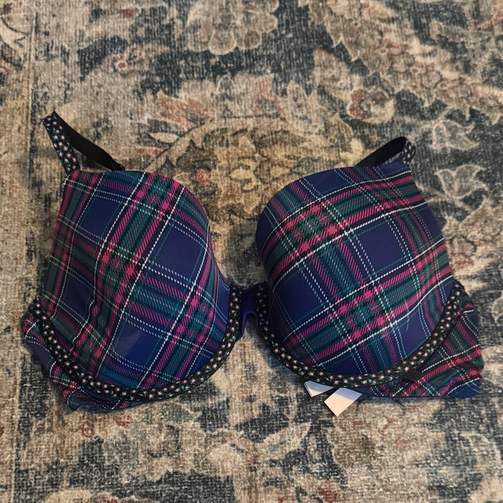 Victoria's Secret Blue and Pink Bra